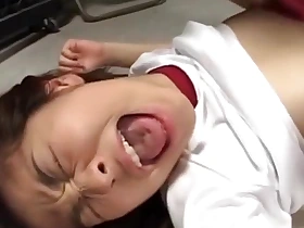 Asian school girl gets jammed drool abyss by an older man's tool
