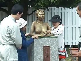 Busty Japanese whore in a Psych jargon exceptional public display
