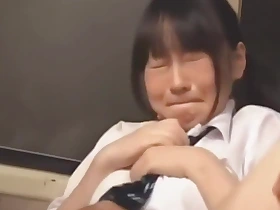 Schoolgirl (Kotomi Asakura) sex on trainer