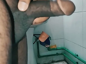 Bangladeshi chum masturbation in bathroom