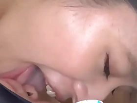 Japanese Oriental Tongue Spit Characteristic Nose Wipe the floor with Sucking Kissing Tugjob Amulet - More at fetish-master porn glaze
