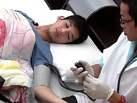 Asian twink gets examined and breeded from retreat from by doctor