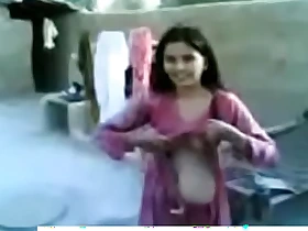 young indian latitudinarian showing boobs added to pussy