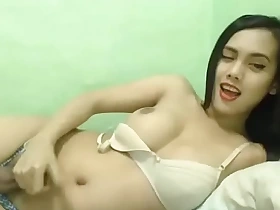 Cute Filipina ladyboy stroking discontinue temporarily webcam