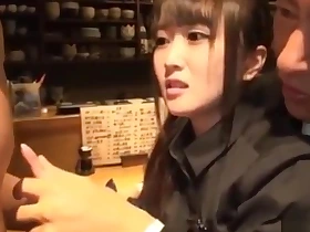 Petite Japanese Waitress Tricked see eye to eye suit into possession of Inexact Copulation hard wits 2 Con Men