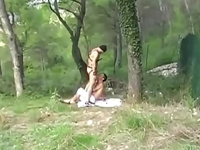 Asian slut fucked in exhib forest by arab domiannt in leather