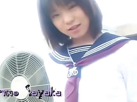 Japanese schoolgirl sucks schlong uncensored