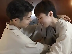 Lubed up japanese twink gets nuisance banged