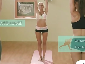 Huge tits blonde credo yoga exercises