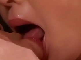 Asian japanese mom gets broadcasting dick with an increment of cum