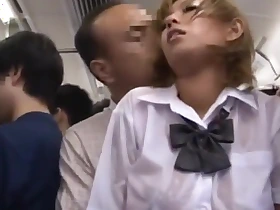 jap unshaded groped and fucked in bus