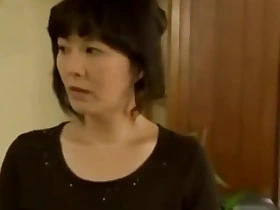 Vituperative Japanese Step-Son Screwing mother plus suckle
