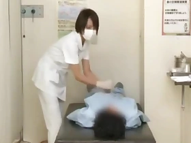 japanese nurse handjob , blowjob and copulation service in asylum